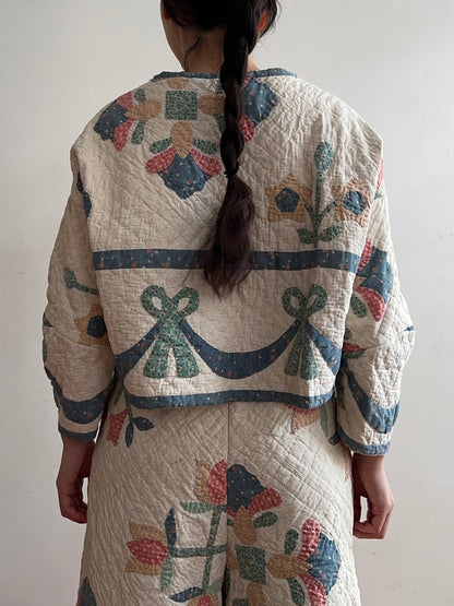 old quilt lantern tops