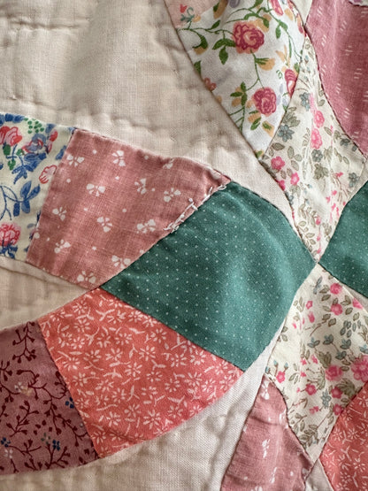 old quilt wide pants