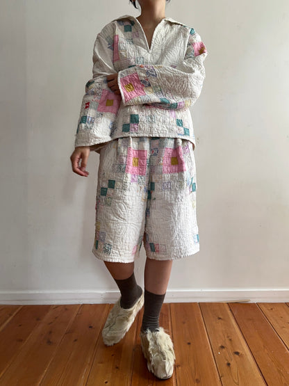 old quilt sailor shirt “boro”