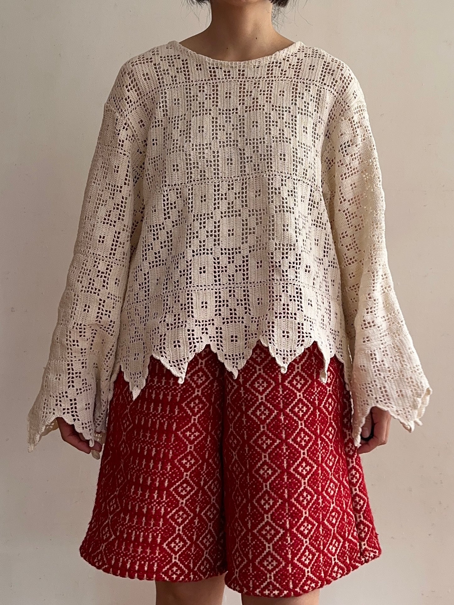 old crochet lace sailor shirts