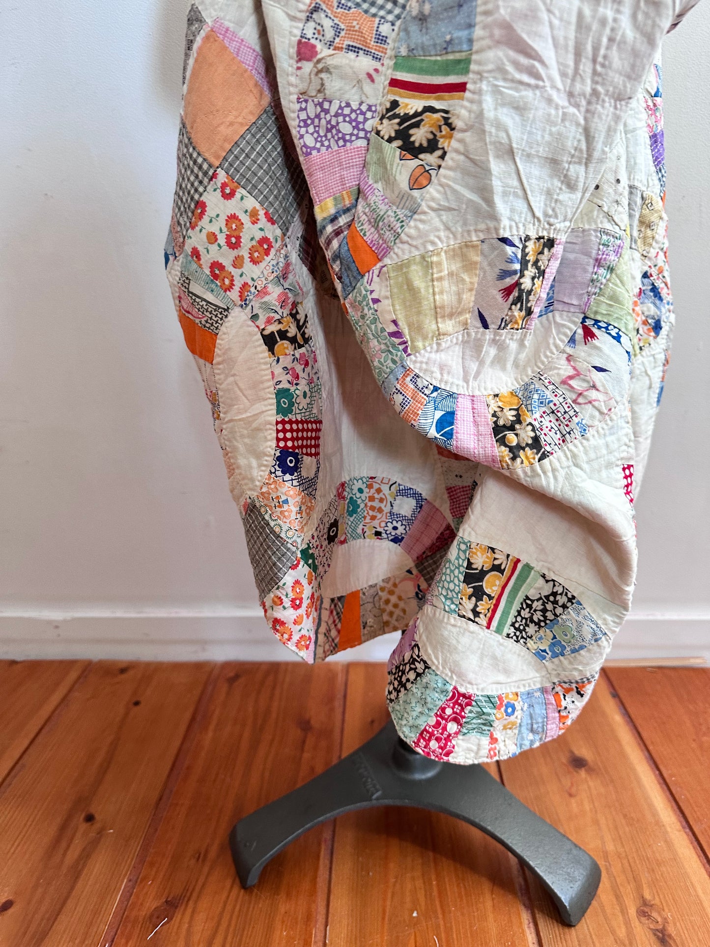 old quilt little change skirt