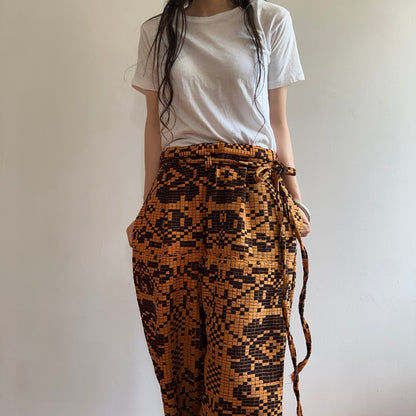old coverlet tuck wide pants