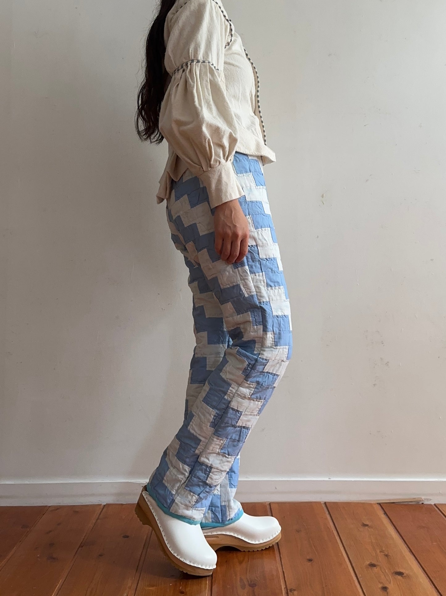 old quilt slim pants