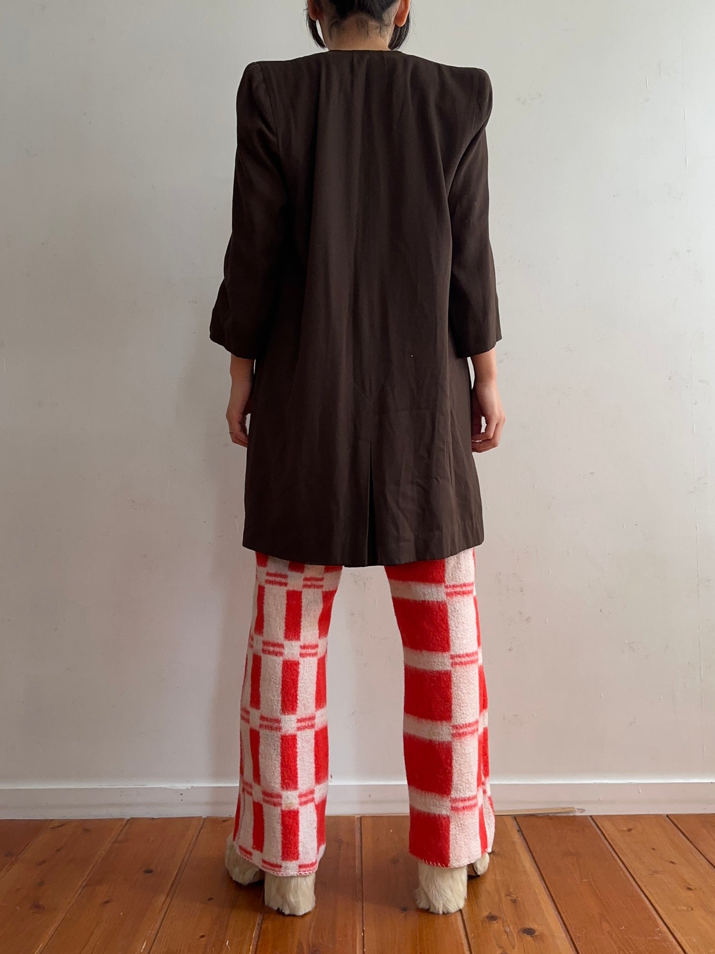 old blanket slim flare pants