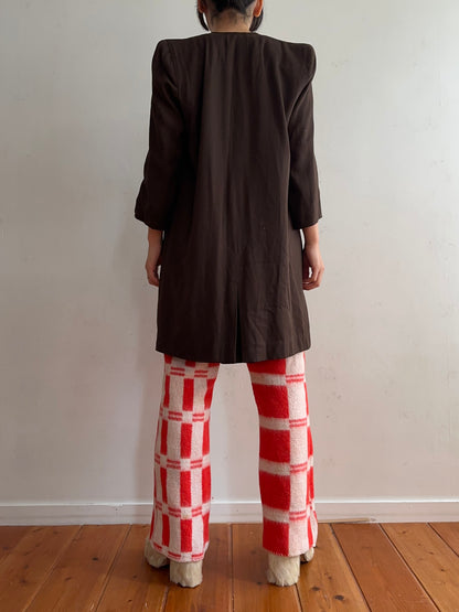 old blanket slim flare pants