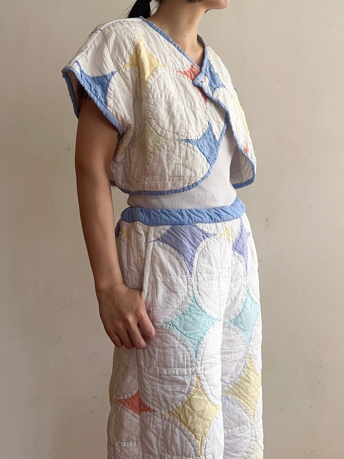 old quilt petal bolero