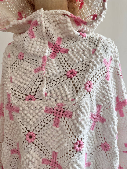 old crochet lace parka