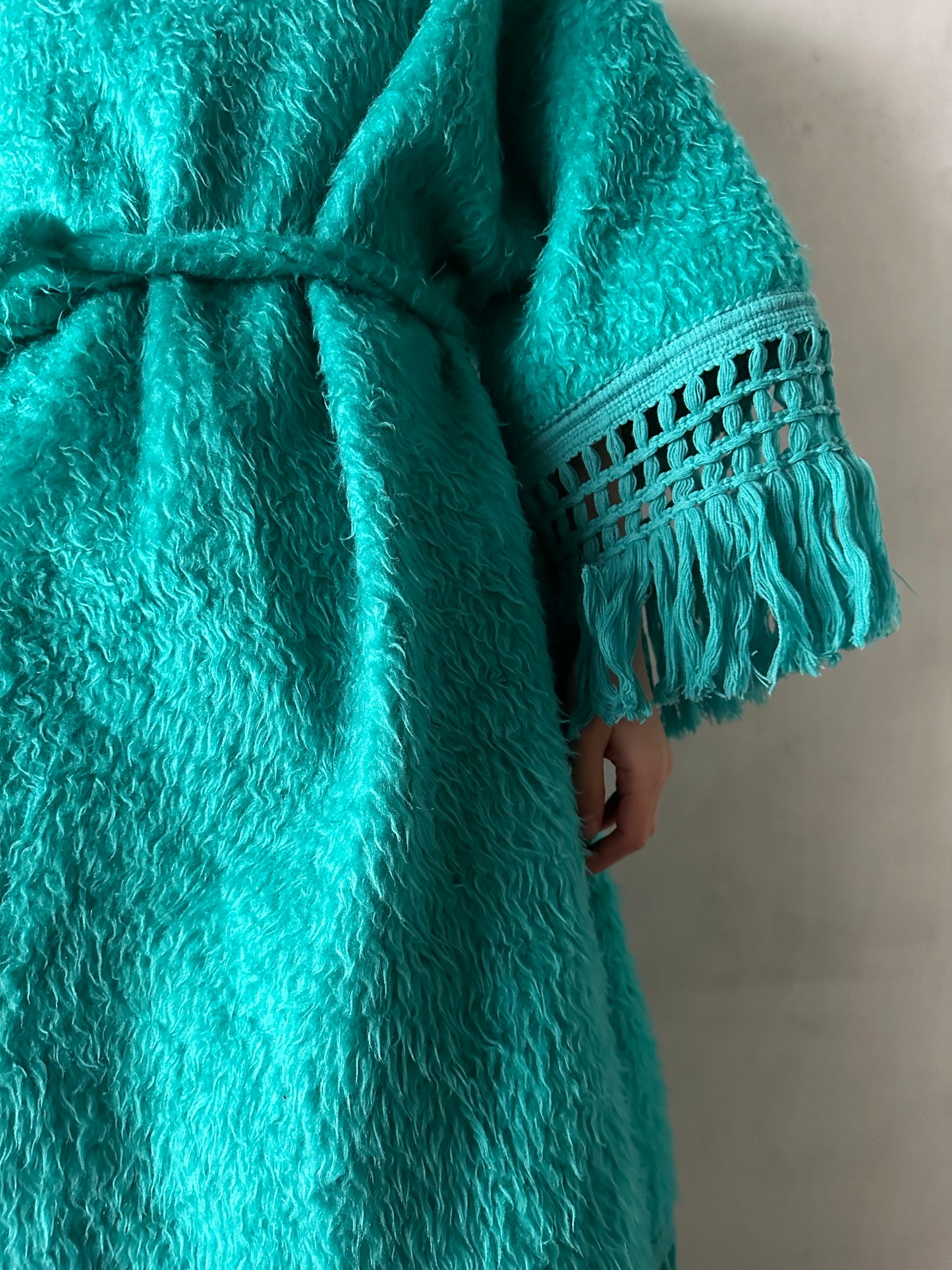 old fur fringe dress