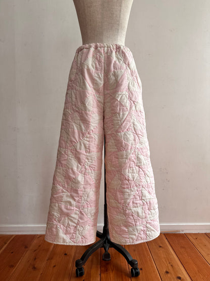 old quilt wide pants