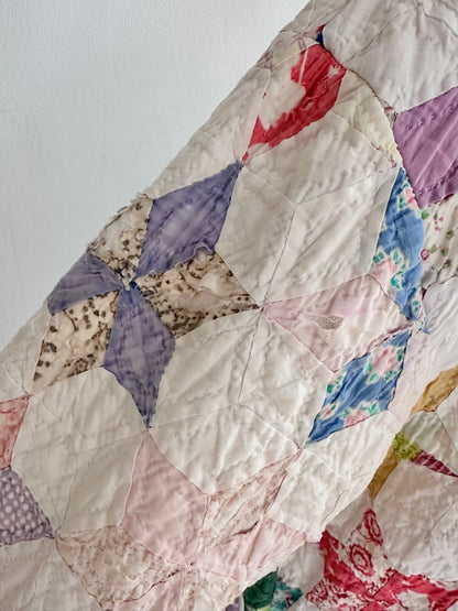 old quilt dress coat