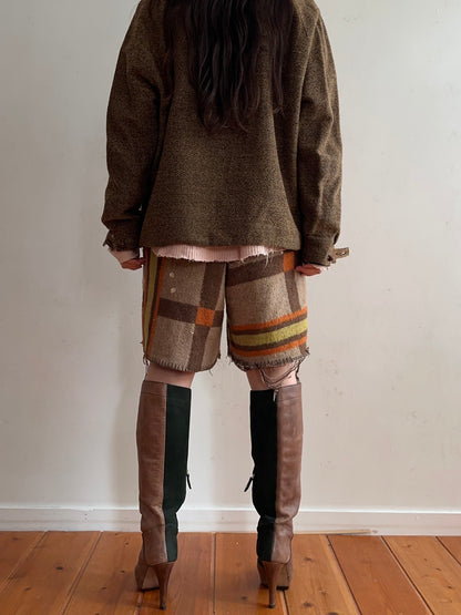 old blanket short pants