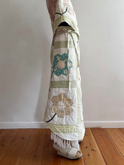 old quilt wrap skirt