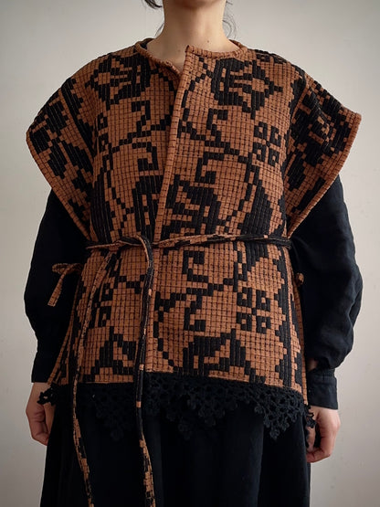old coverlet wide vest