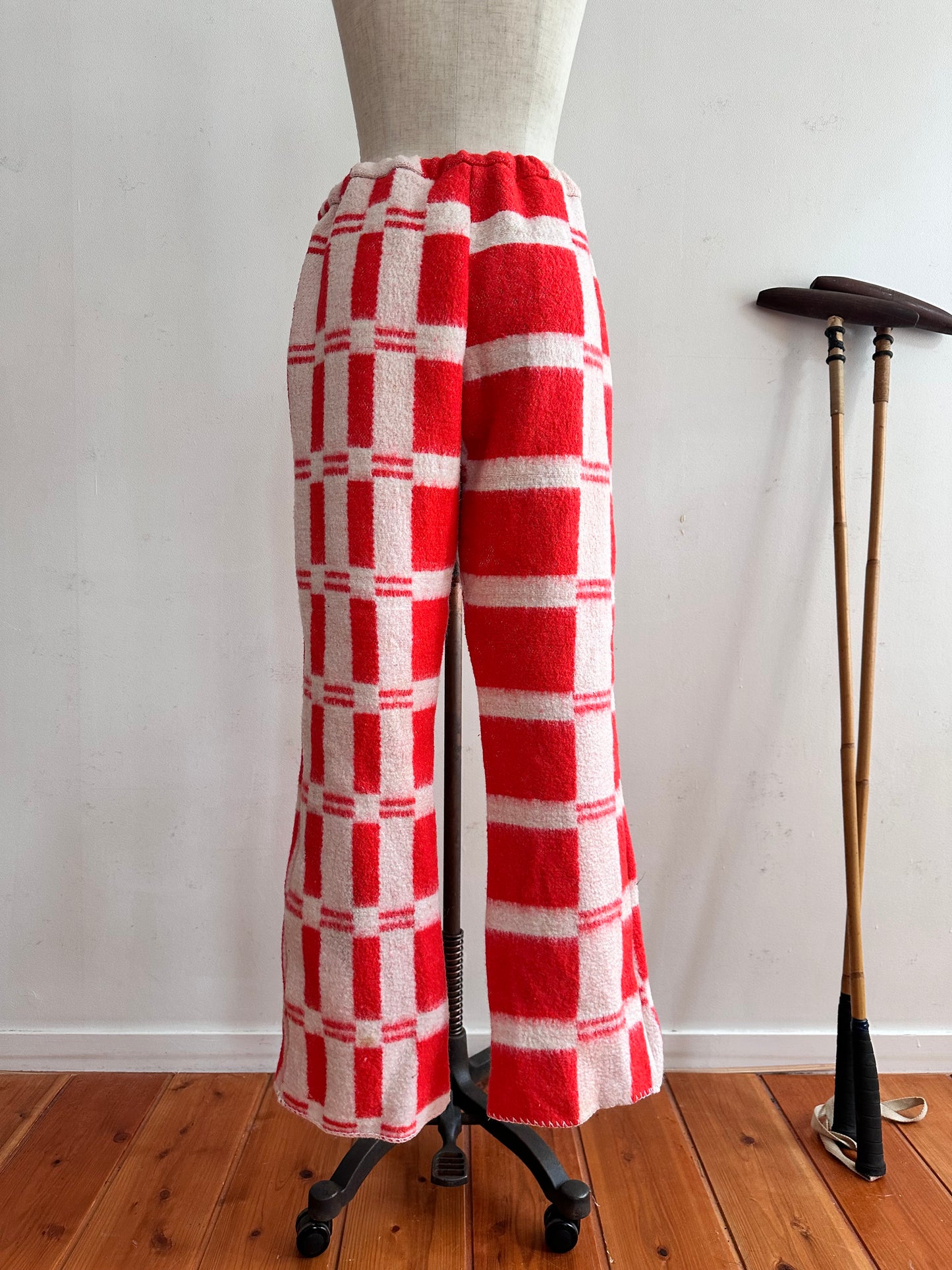 old blanket slim flare pants