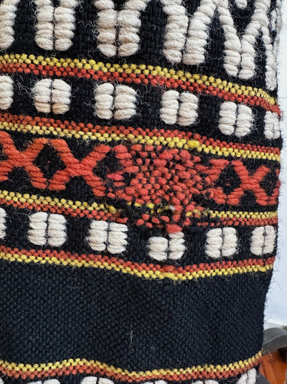 old handwoven textile set-up