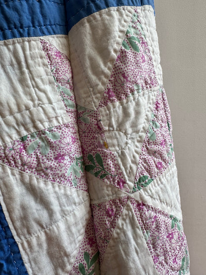 old quilt dress coat