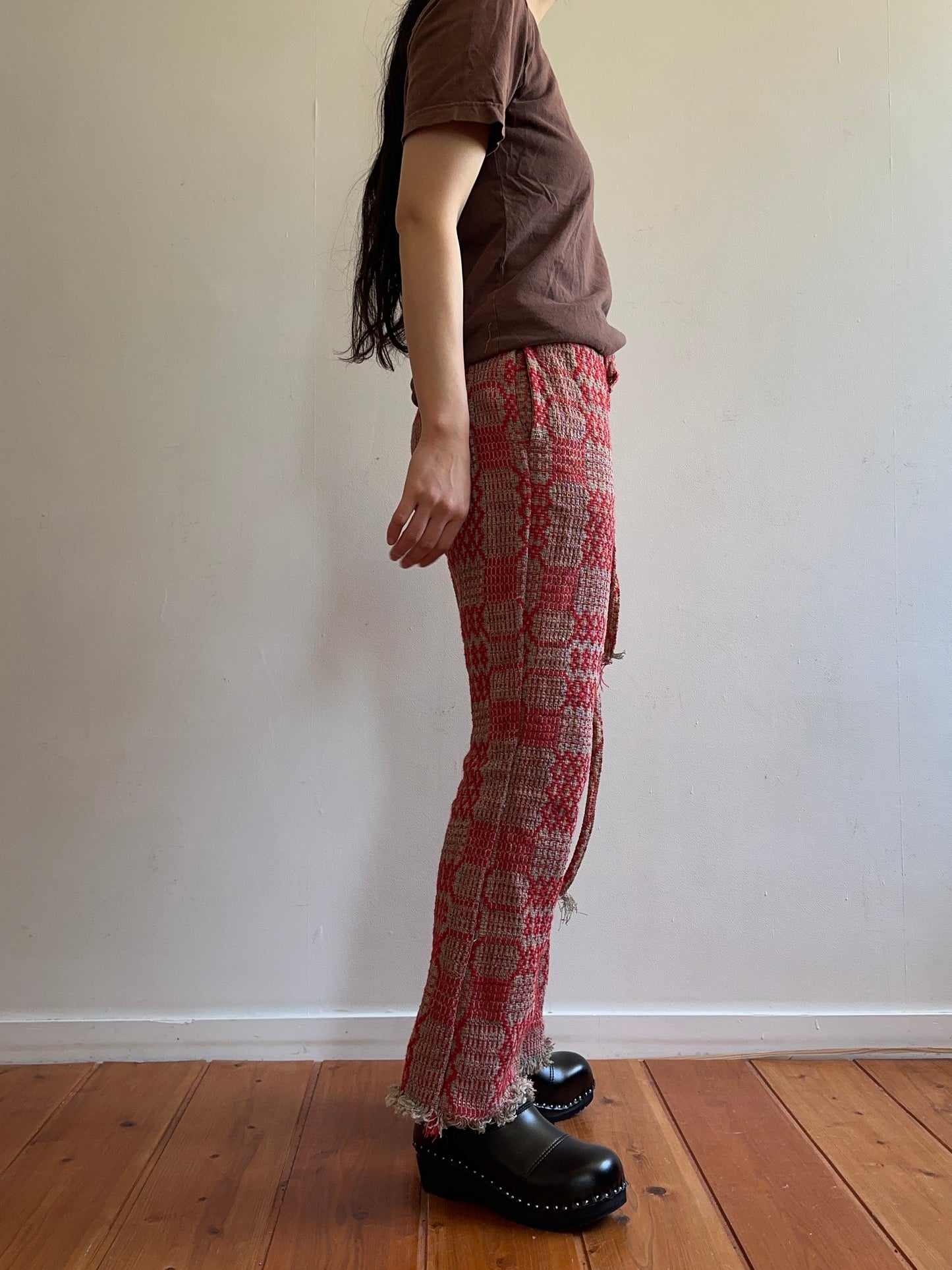 old coverlet slim flare pants / red