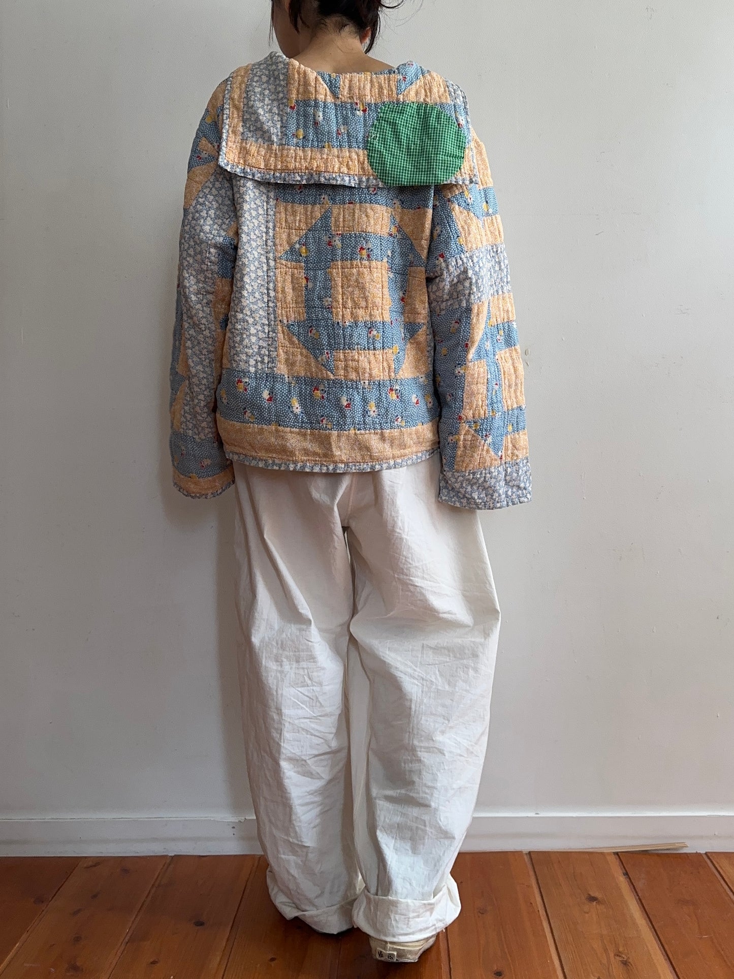 antique quilt sailor shirt