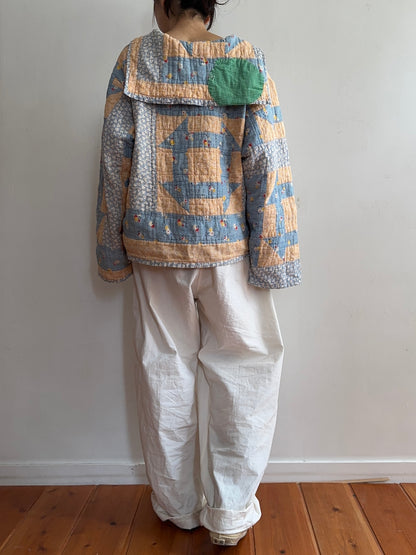 antique quilt sailor shirt