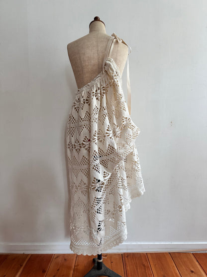 old crochet lace little change skirt