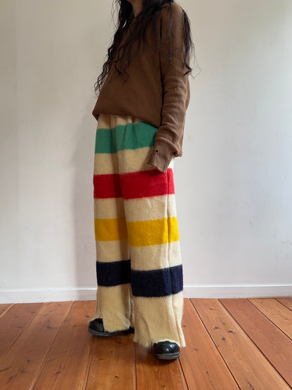 old blanket tuck wide pants