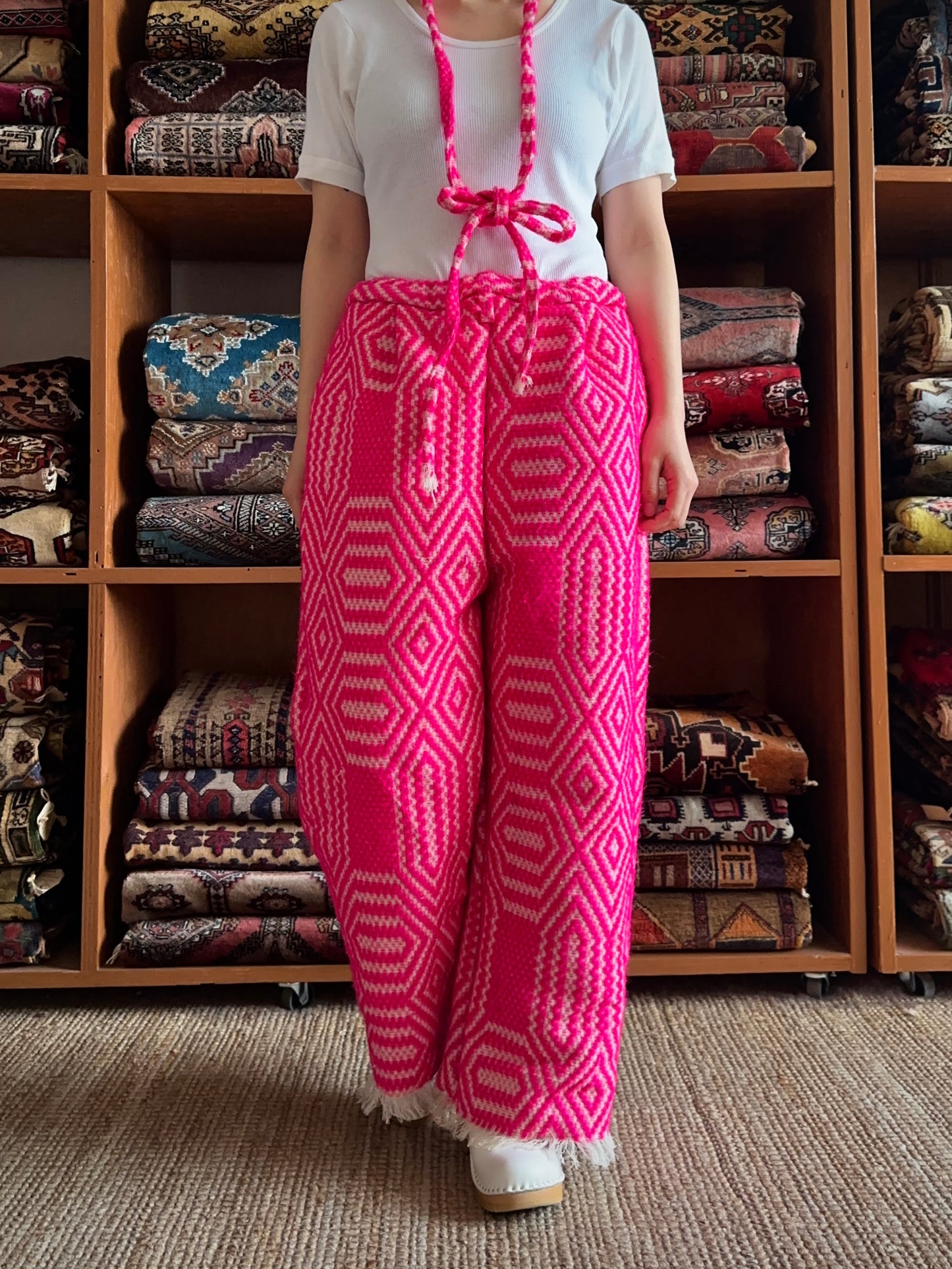 old coverlet tuck wide pants