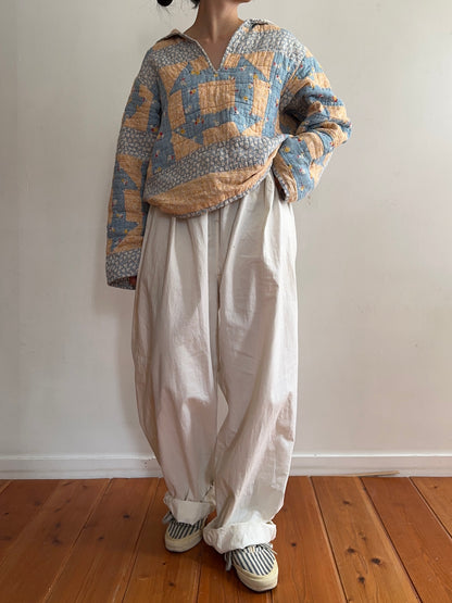 antique quilt sailor shirt