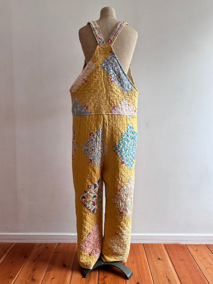 semi-antique quilt huge overall