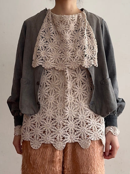 old crochet lace sailor shirts