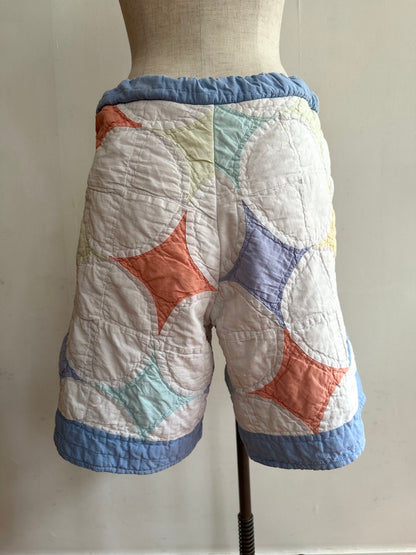 old quilt short pants
