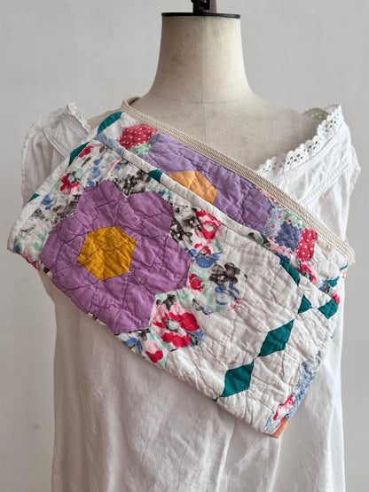 old quilt work apron