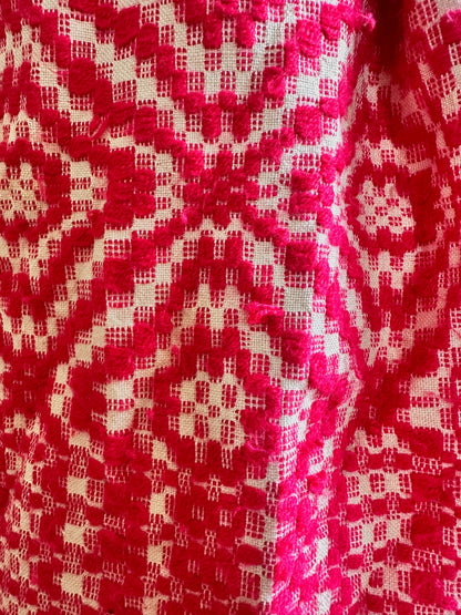 old coverlet tuck wide pants / pink × white