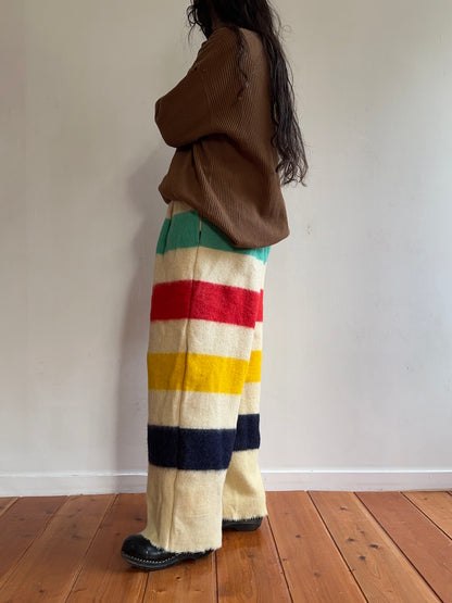 old blanket tuck wide pants