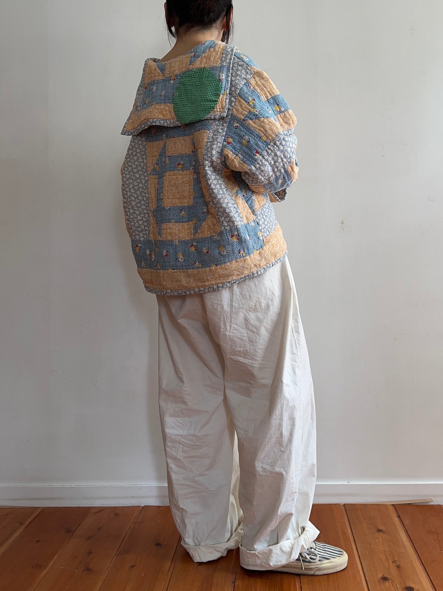 antique quilt sailor shirt