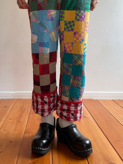 old quilt slim pants
