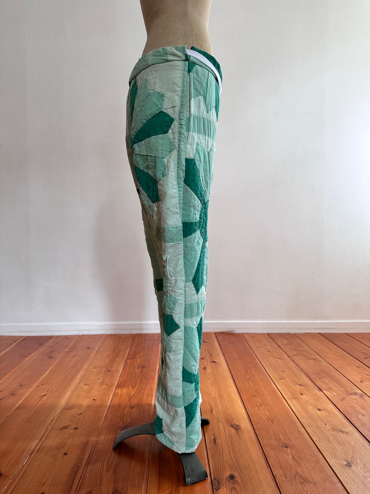 old quilt slim pants “boro”