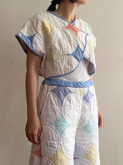 old quilt petal bolero