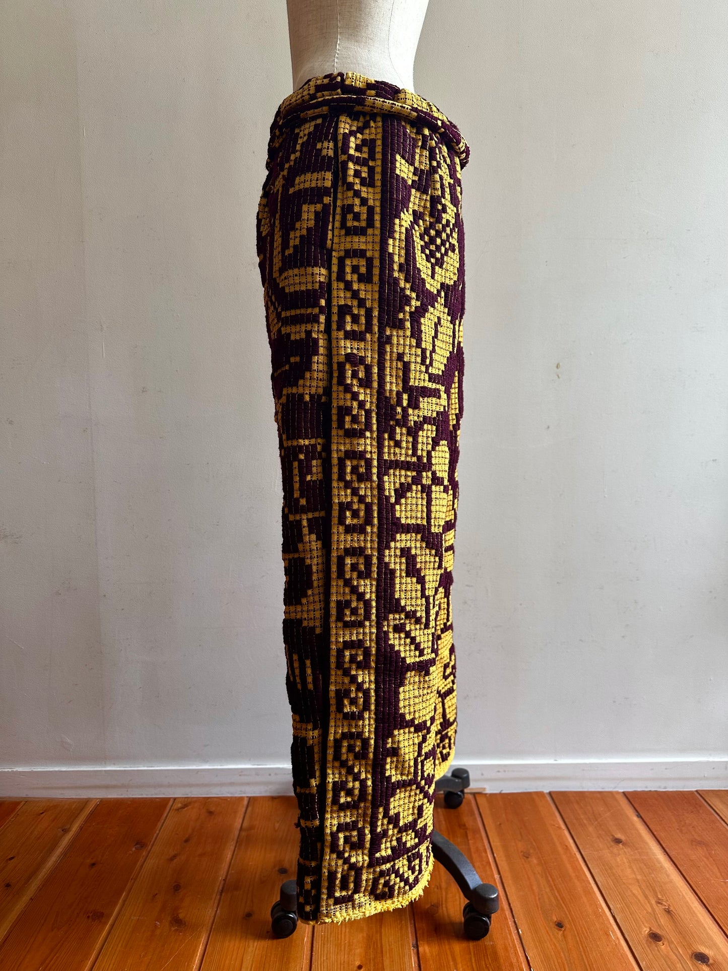 old coverlet tuck wide pants