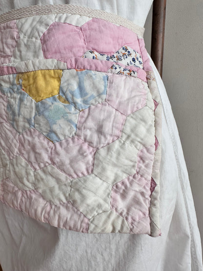 old quilt work apron