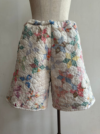 old quilt short pants