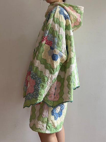 old quilt parka