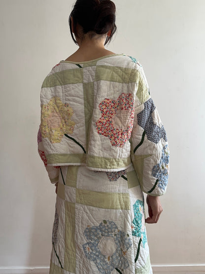 old quilt lantern tops