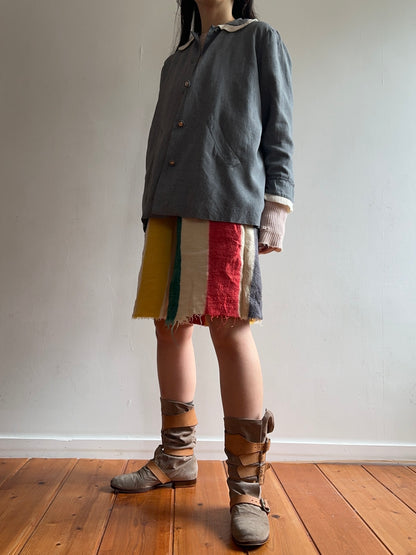 old blank short pants / stripe