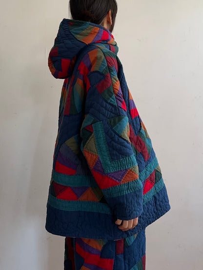 old quilt parka