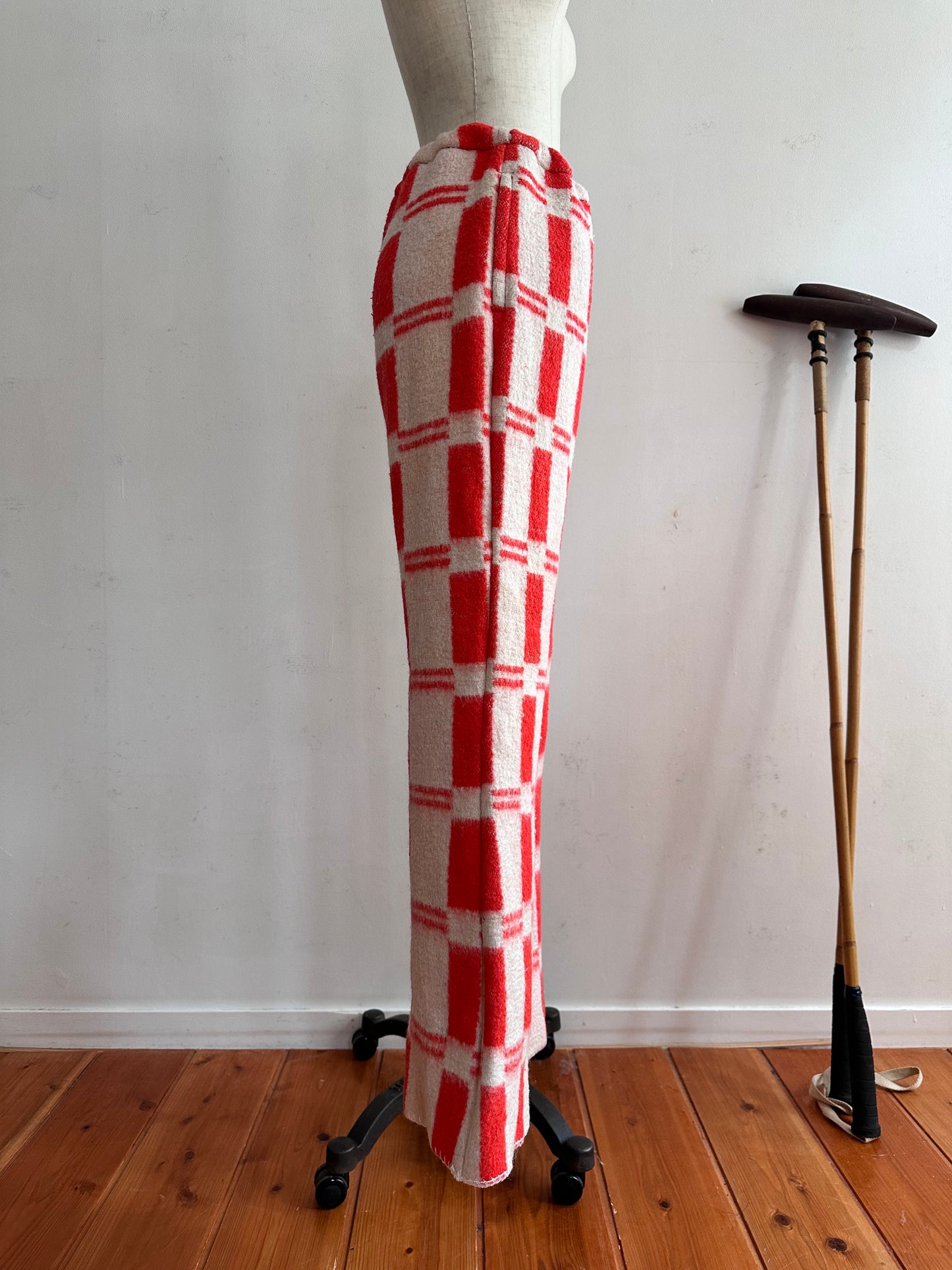 old blanket slim flare pants