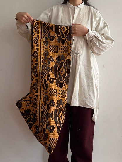 old coverlet monk bag / orange