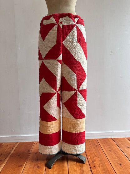 antique quilt pants