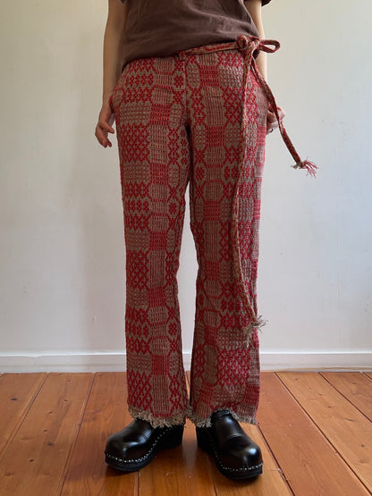 old coverlet slim flare pants / red