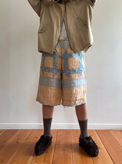 old quilt half pants