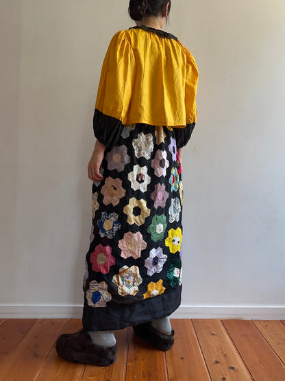 old quilt little change skirt